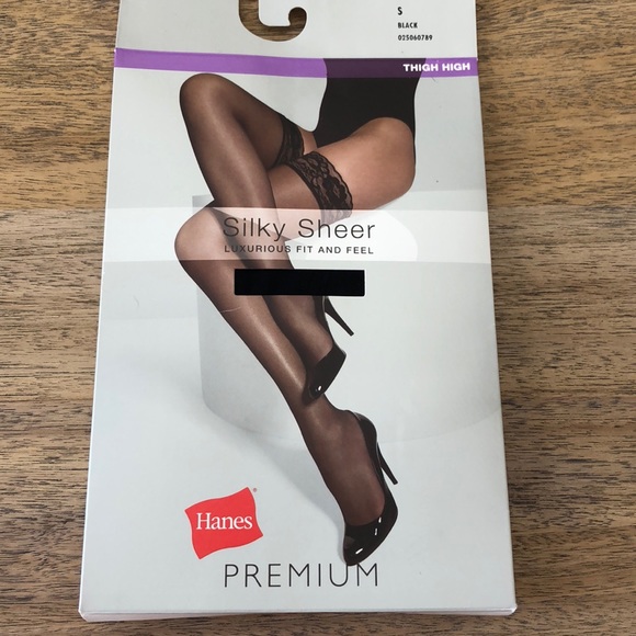 Hanes Accessories - NIB/Black Thigh Highs